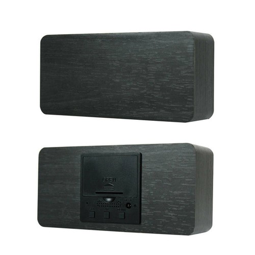 Modern LED Square Bedside Small Alarm Clock Voice Control Electric Clock Timer