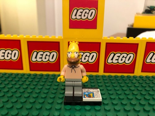LEGO GRANDPA ABE SIMPSON minifigure LEGO SIMPSONS MINIFIGURE SERIES 1 complete