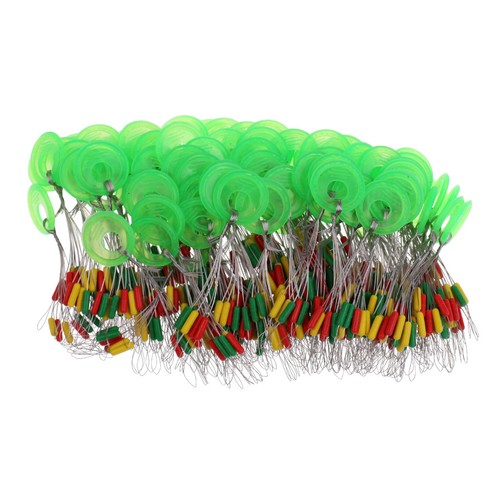 100Pcs Rubber Fishing Float Stopper Space Beans Fishing Line Stoppers Bobber