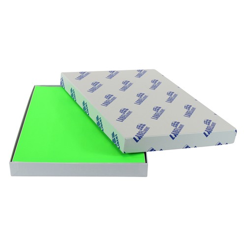 190 x 61 mm 100 Papier-Etiketten A4 Bogen neon-grün permanent