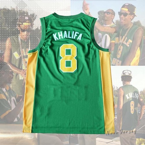 Wiz Khalifa #8 N Hale High Basketball Jersey
