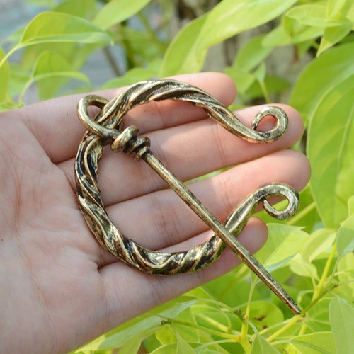 Viking Brooch Vintage Twist Cloak Pin Pins Ancient Medieval For Women And Men