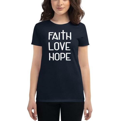 Details about / Faith Love Hope short sleeve t-shirt