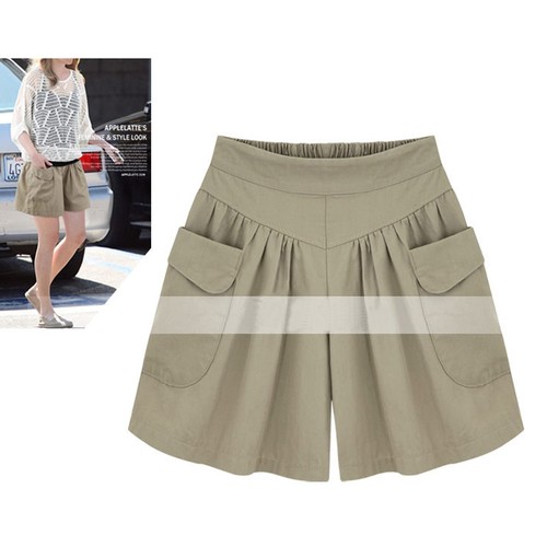 Plus Size Womens Skort Baggy Wide Leg Skirts Ladies Casual Shorts Pants UK 6-20