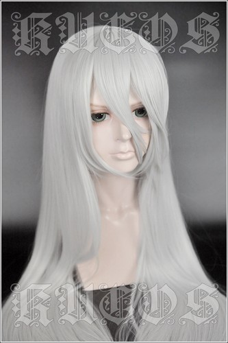 NieR Automata A2 YoRHa Type A No Silvery White Sa 2 Cosplay Long Hair Wig Ver