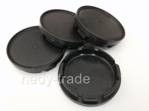 Centro de la Rueda Cubo las Tapas Set 4 Piezas 55mm Negro Ford Seat Skoda Opel