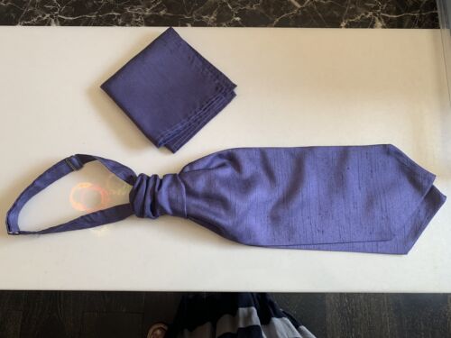 Violet Cravate /& Mouchoir de Poche