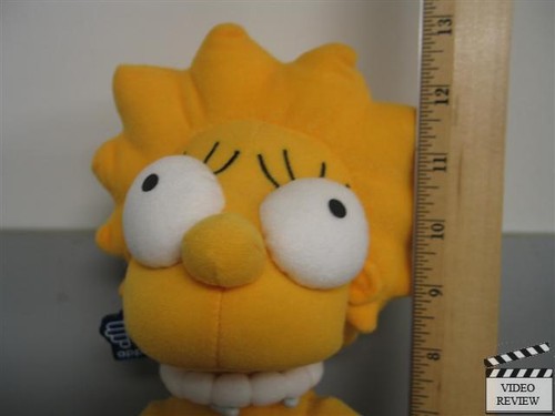 Lisa Simpson 12 inch plush doll The Simpsons; Applause; stand; keychain