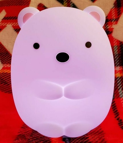 New San-X Sumikko Gurashi Shirokuma Color Changing LED Silicon Lamp 15cm