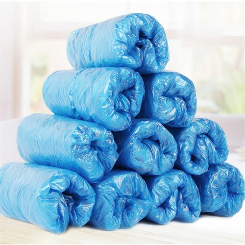 100Pcs Disposable Plastic Shoe Covers Rooms Outdoors Waterproof Rainproof Boot