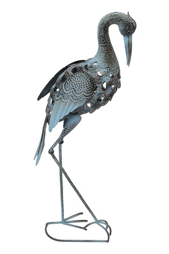 77 cm Metall Vogel Fischreiher /"Bert the Bird/" großer Gartenvogel