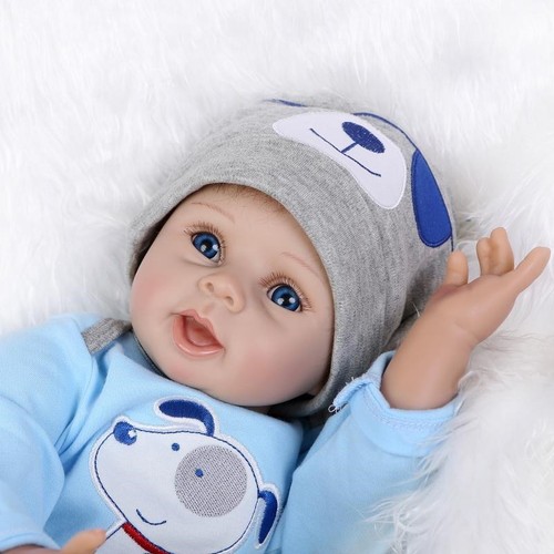 55cm//22/" Lifelike Reborn Baby Boy Doll Silicone Vinyl Newborn Realistic Doll