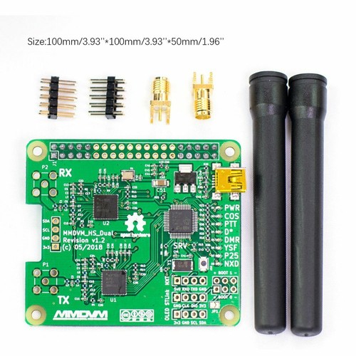 V1.3 MMDVM/_HS/_Dual/_Hat Duplex Hotspot Antenna Support P25 DMR YSF NXDN MC OLED