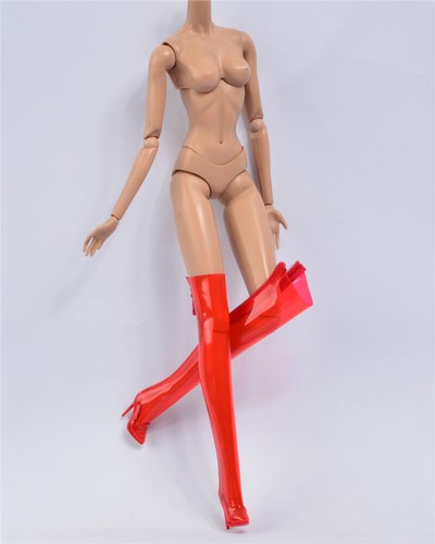 Red Clear transparent boots fit FR2 FR6.0 NU.face 3.0 Fashion royaltypoppy parke