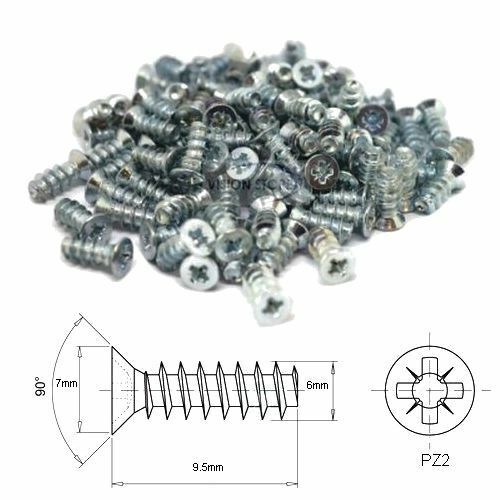 M6 6mm x 9.5mm EURO SCREWS HINGES Packs MOUNTING SCREWS FOR DRAW RUNNER