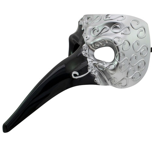 Venetian MENS MASQUERADE Mask Long NoseFancy Dress FILIGREE PROM BALL Mask