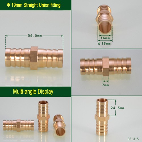 Brass Hose Tail Fitting Connector Straight Union ,Cross ,Tee, Y Pipe Adapter