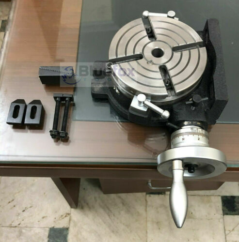 Teilapparat Rundtisch Ø 150 mm HV-6 mit Spannpratzen-Set Bluefox Tools