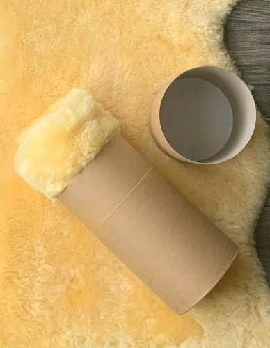 Medical Grade Lambskin Cob Bed Pushchair Pram Car Seat Liner Cotton Backing Tube