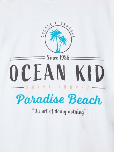 NAME IT Jungen T-shirt NKMVagno weiß Ocean Kid Größe 122//128 bis 158//164