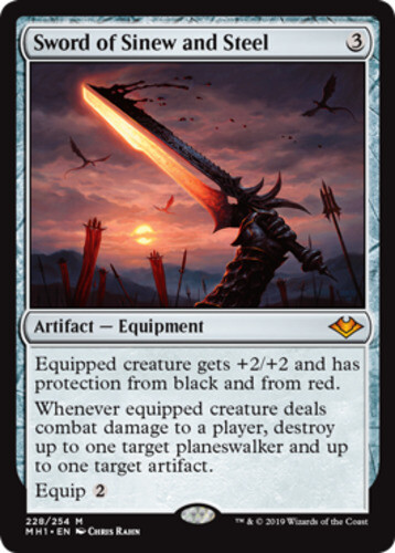 Sword of Sinew and Steel x1 Magic the Gathering 1x Modern Horizons mtg card