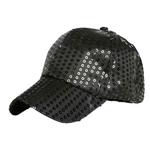 Fashion Women Girls Ponytail Baseball Cap Sequins Shiny Messy Bun Snapback Hat