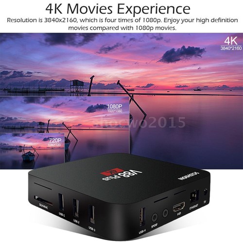 Android 8.1 RK3229 Quad Core Smart TV Box 2GB//16GB Miracast WiFi VP9 DLNA