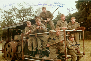 Signed Autograph PRINT 6x4 GIFT DADS ARMY poster cast multi