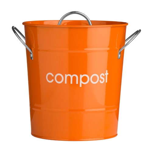 Stylish Design Compost Bin Galvanized Steel Powder Coated Zinc Handles