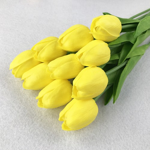 1//10Pcs Bouquet Artificial Latex Tulip Flowers Real Touch Bridal Wedding Supply