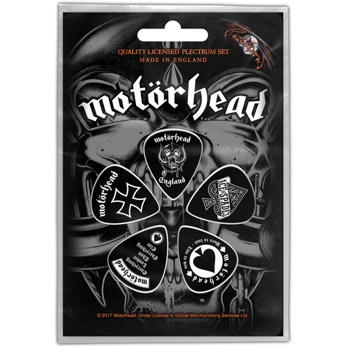 Motorhead Licensed New In Pack Guitar Pick Set 5 Picks-England-UK Import