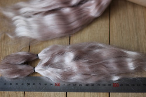 Mohair Doll Hair color pink-blond 8-11/" in 0.35 oz locks angora DIY baby reborn
