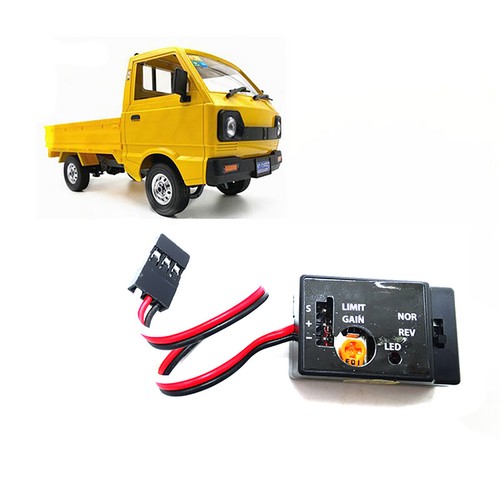 For WPL D12 Truck Drift Flat Running RC Car Auxiliary Modification R484 Gyro Set
