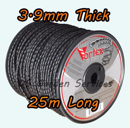 Vortex 3.9 mm x 25 m Roll Twisted Line Rotofil Débroussailleuse Coupe-fil cordon Dr Cobra Hayter