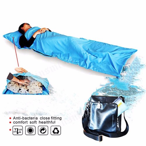 Outdoor Sleeping Bag Camping Hiking Travel Liner Summer Portable Envelope Bed