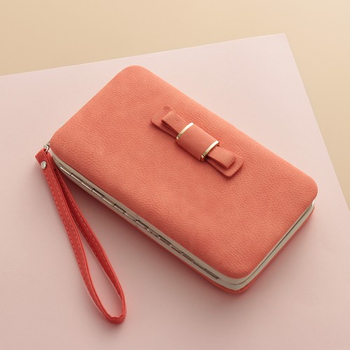 Women Wallet PU Leather Clutch Card Holder Cellphone Pocket Money Bag Coin Purse