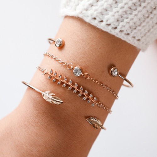 Multi-Style Damen Armbänder Schmuck Geschenk Elastischer Armband Set Böhmische
