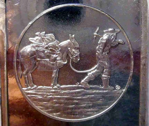 10 oz SILVER BAR ~ PROSPECTOR ~ SILVERTOWNE MINT ~ NEW /& SEALED IN VINYL!