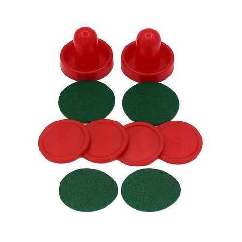 For Game Mini Air Hockey 2 Pusher Goalies 4 Pucks Felt Set On Tables DI