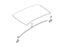 Genuine Nissan Drip Molding 73852-ED000