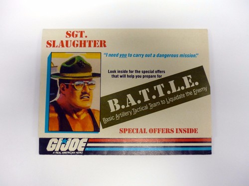 GI Joe Sargent abattage bataille Catalogue vintage BROCHURE LIVRET COMPLET 1986
