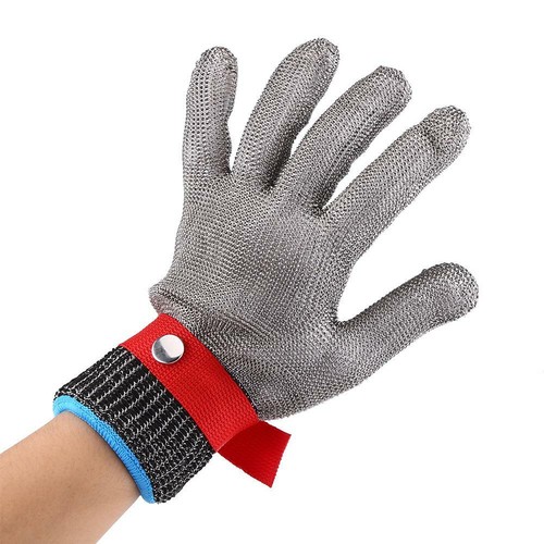 Cut Resistant Gloves Level 5 Stainless Steel Butcher Proof Meat Process Safety