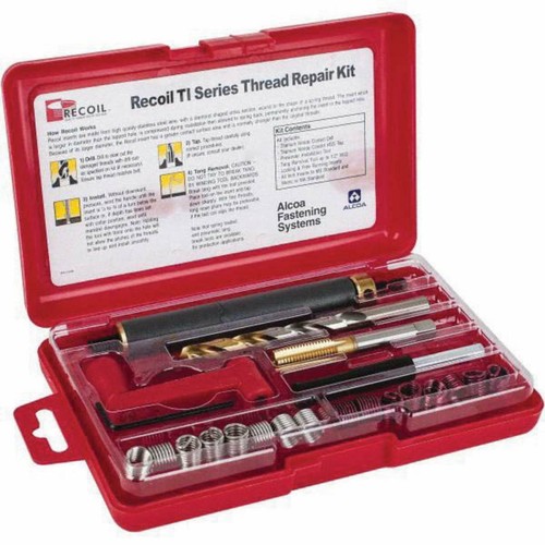 12 Recoil 33586TI TI Series Thread Repair Kit Inserts #8-32 UNC 1D, 1.5D, 2D