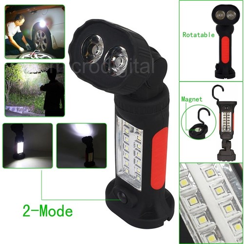 New 2x3W Flashlight 14LED Super Bright Hand Torch Camping Tent Hanging Hook
