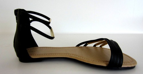 Savannah F0R706 Ladies Black Gladiator Sandals R4B