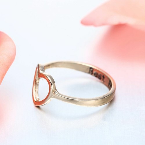 Banda de fiesta de Moda Unisex Tipo Amistad Joyería Anillo Corazón Amor mejor amigo