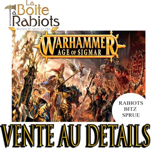 WArhammer Age of Sigmar Boite de départ Bloodreaver Vente au détail Rabiots Bitz