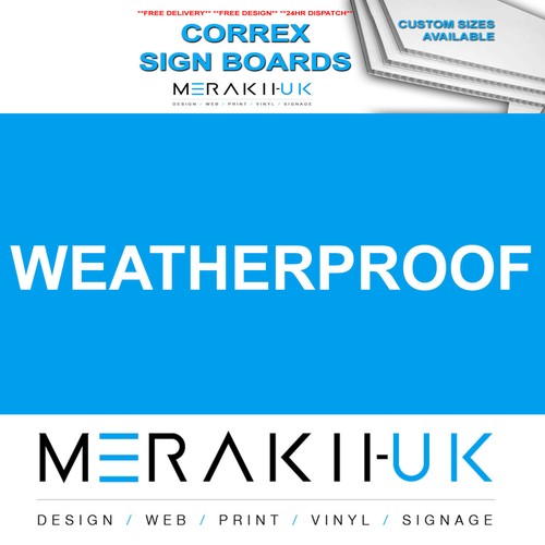 A2 Correx Sign Board Custom Advertising Weatherproof 24hr Dispatch FREE Delivery
