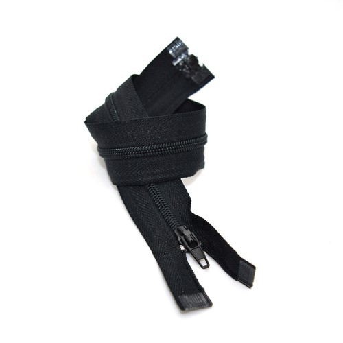 High Quality Black Nylon Spiral Coil Teeth Open Ended Zipper #3 ✄ 30cm 50cm ✄