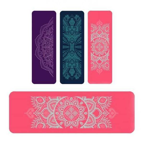 183cm*61cm*1.2cm Mandala Roll Up Mat Lightweight Pro Yoga Mat Physio Pilates Gym